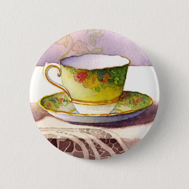 0001 Teacup on Lace Button (Front)