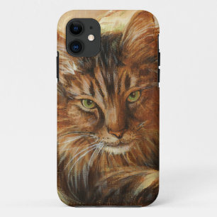0005 Cat on Pillow iPhone 11 Case