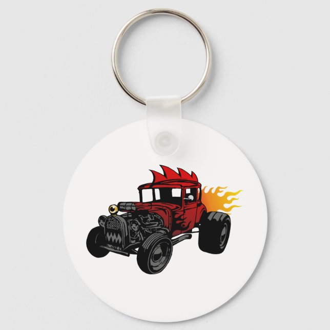 00073 Hot Rod Key Ring (Front)