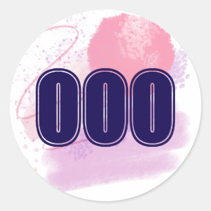 000 Angel Number Limitless Spirit High Vibe Classic Round Sticker