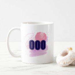 000 Angel Number Pink Blue Spiritual Awakening Coffee Mug