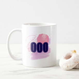 000 Angel Number Pink Blue Spiritual Awakening Coffee Mug