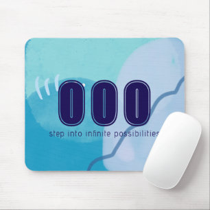 000 Angel Numbers Blue Spiritual High Vibes Mouse Mat