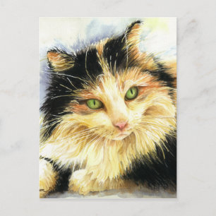 0010 Calico Cat Postcard