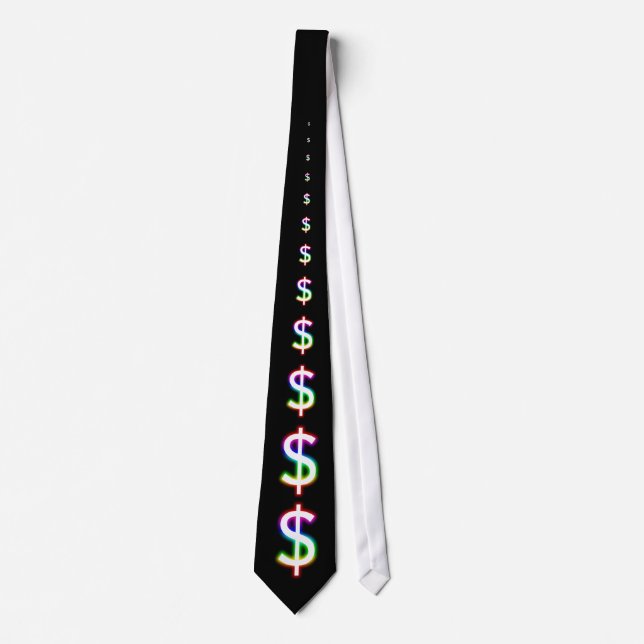 (001:09) Colourful Glowing Dollars - Black Tie (Front)