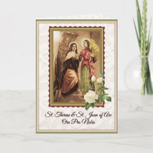 0027 St. Therese & St. Joan of Arc Greeting Card