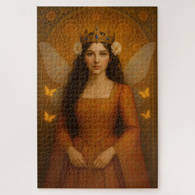 002_A fairy princess in burnt orange. Jigsaw Puzzle (Vertical)