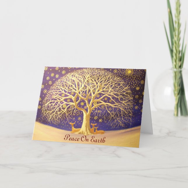 002, PEACE ON EARTH HOLIDAY CARD (Front)