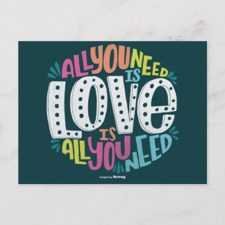 0032-ALL-YOU-NEED-IS-LOVE-01 POSTCARD