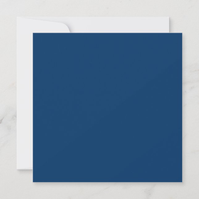 003366 Dark Blue Solid Colour Background Invitatio (Front)