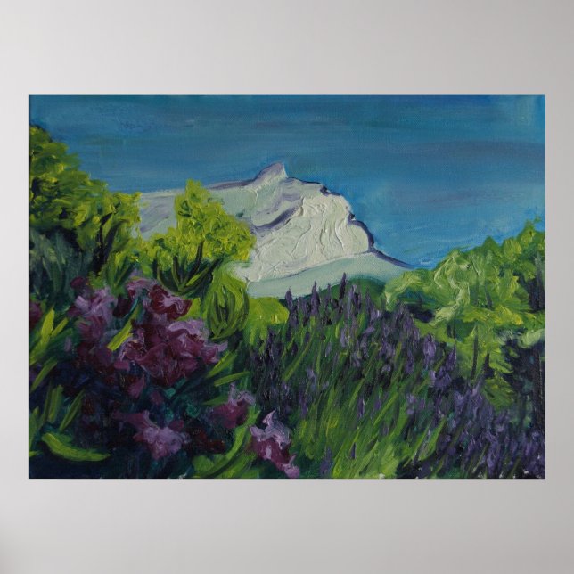 0035-la Ste Victoire in summer Poster (Front)