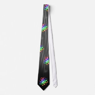 (003:13s) Scattered Colourful Glowing Atoms Tie
