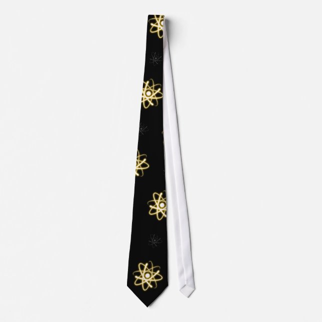 (003:13y) Yellow Glowing Atom - Black Tie (Front)