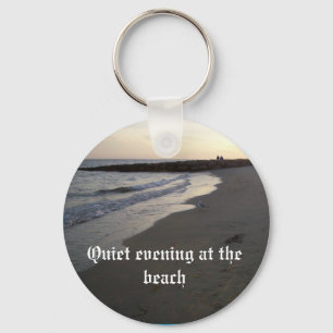 003, Quiet evening at the beach Key Ring