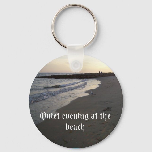 003, Quiet evening at the beach Key Ring (Front)