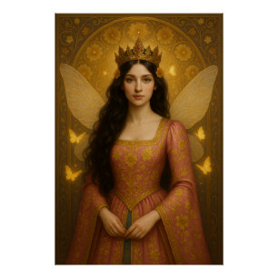 005_A fairy princess in rose pink. Poster