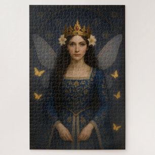 006_A fairy princess in royal blue. Jigsaw Puzzle