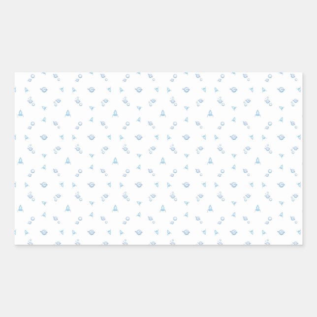 006 space rectangular sticker (Front)