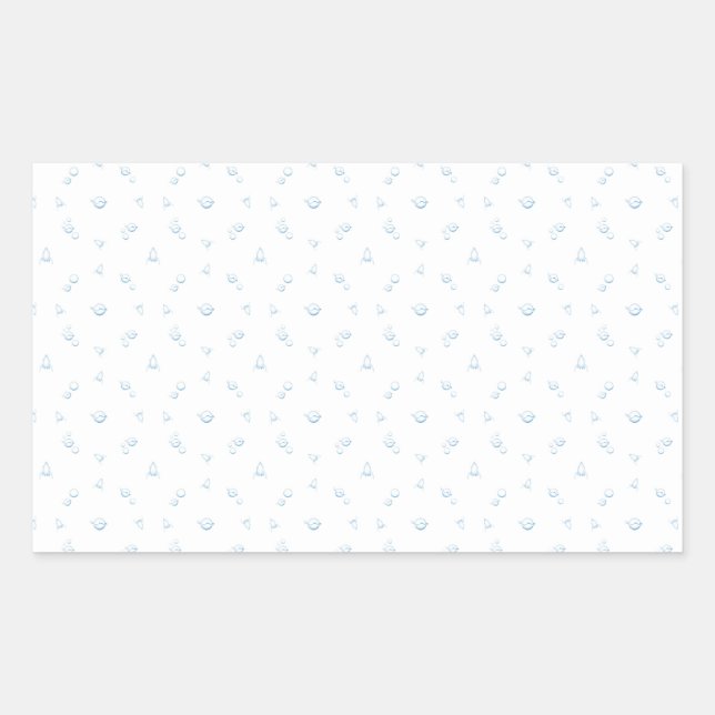 006 space rectangular sticker (Front)