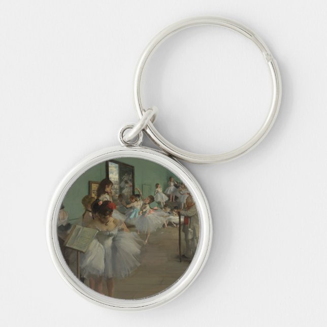 007-007 Edgar Degas "Ballet Lesson" Key Ring (Front)