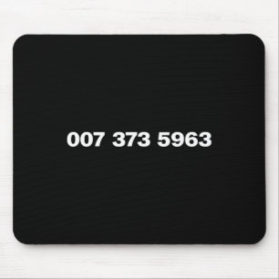 007 373 5963 - Famous 90s Video Game Codes Mouse Mat