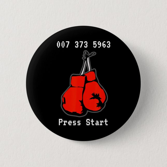 007 373 5963 The Dream Fight Video Game Code Boxin 6 Cm Round Badge (Front)