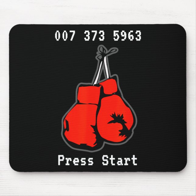 007 373 5963 The Dream Fight Video Game Code Boxin Mouse Mat (Front)
