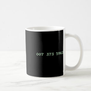 007 373 5963 Video Game Code 1987 80's Retro Games Coffee Mug