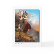 00 The Fool Tarot Greeting Card