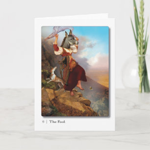 00 The Fool Tarot Greeting Card