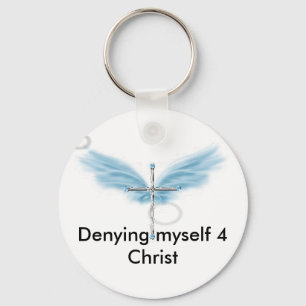 00q30518k7L, Denying myself 4 Christ Key Ring