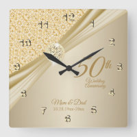 00th Gold Diamond Wedding Anniversary Keepsake