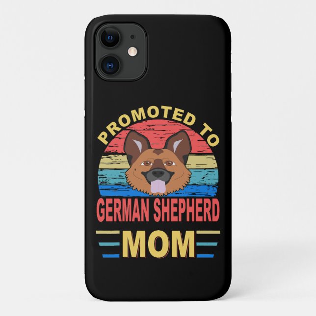 011 Promoted To German Shepherd Mum Case-Mate iPhone Case (Back)