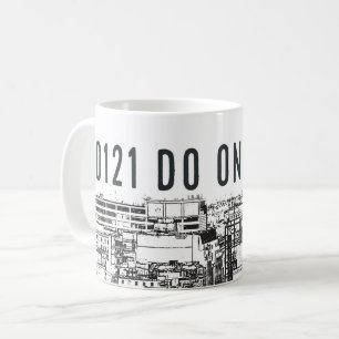 0121 DO ONE and Birmingham cityscape on mug
