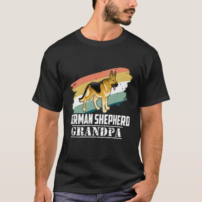 012 German Shepherd Grandpa T-Shirt (Front)