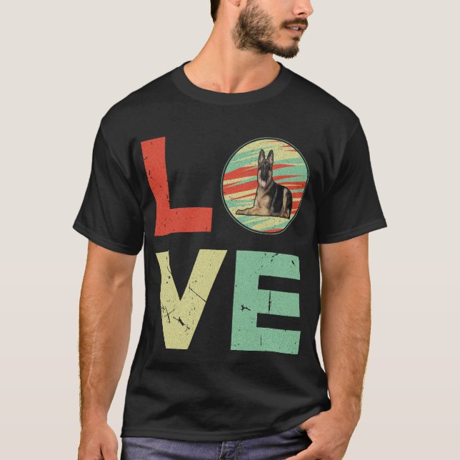 012 German Shepherd Love T-Shirt (Front)