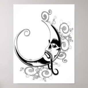 012-Subliminal Phycosis-012 Moon Colour Poster
