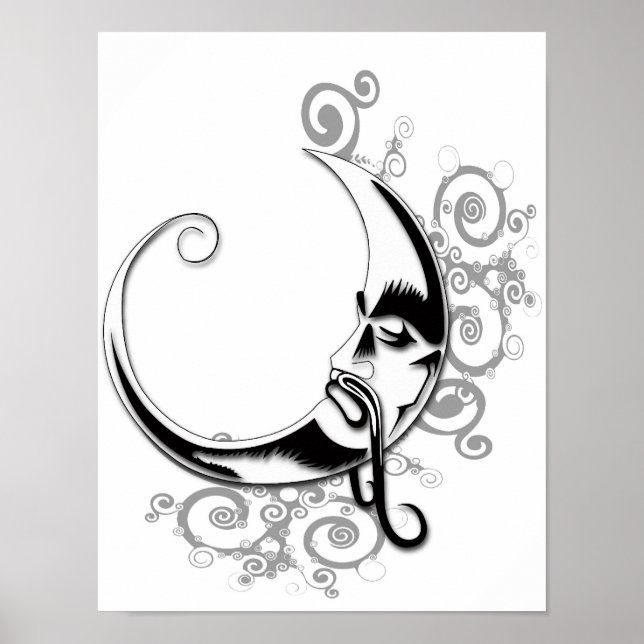 012-Subliminal Phycosis-012 Moon Colour Poster (Front)