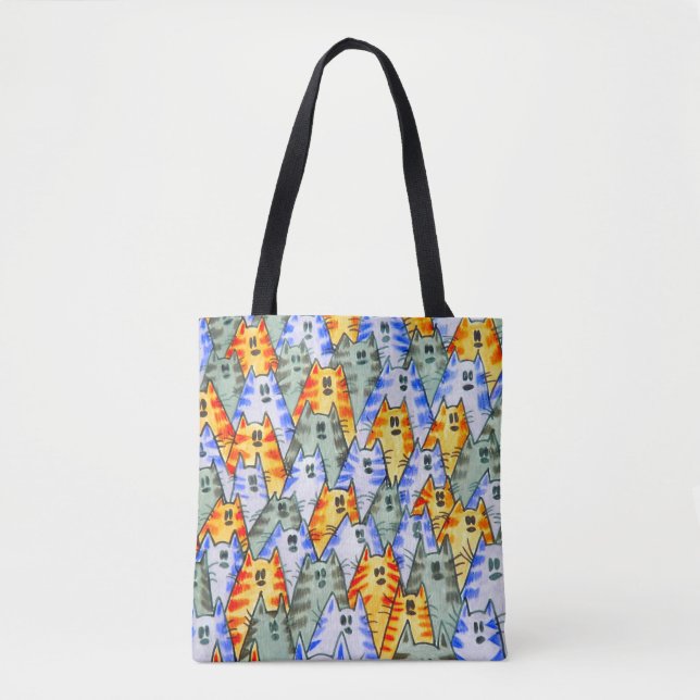 0136  Cats - Tote Bag (Front)