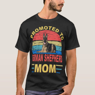 013 Promoted To German Shepherd Mum T-Shirt