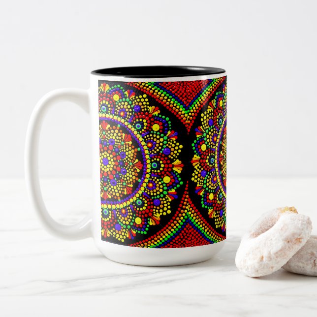 0145 - Mandala  Mug (With Donut)