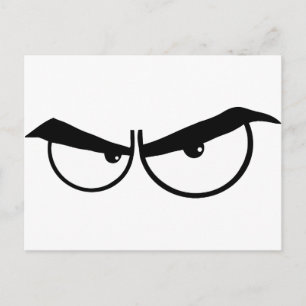 0162-Angry-Cartoon-Eyes ANGRY CARTOON EYES Postcard