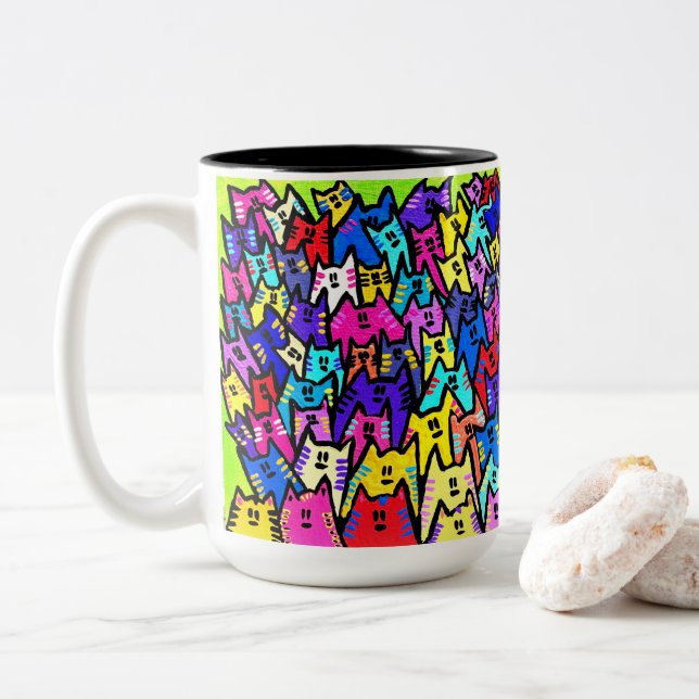 0162 - CATS  Mug (With Donut)