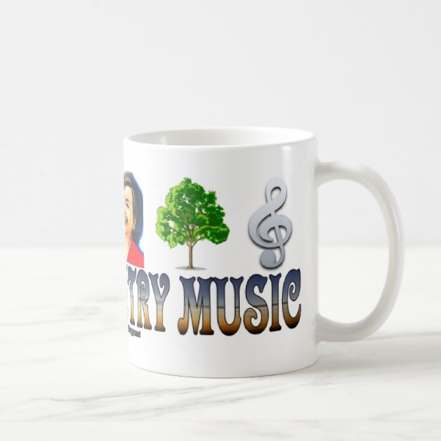 #0163 I LOVE COUNTRY MUSIC Mug (Right)