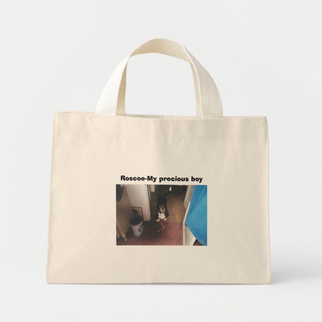 016_13A, Roscoe-My precious boy Mini Tote Bag (Front)