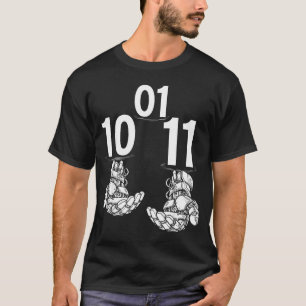01 10 11 robot funny hands robot men girls boys01  T-Shirt