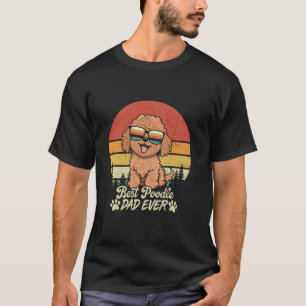 01 Best Red Toy Poodle Dad Ever Vintage Retro Dog T-Shirt