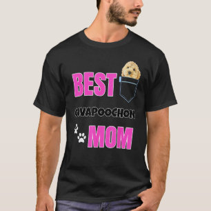 01 Cavapoochon in pocket Puppy Dog Lover cute Best T-Shirt