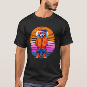 01 Cool Toy Poodle Dog Modern Urban Style Sunset R T-Shirt