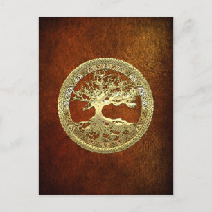 [01] Golden Tree of Life Postcard